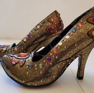 Sold...Irregular Choice Rosie Joy Jeweled Heels
